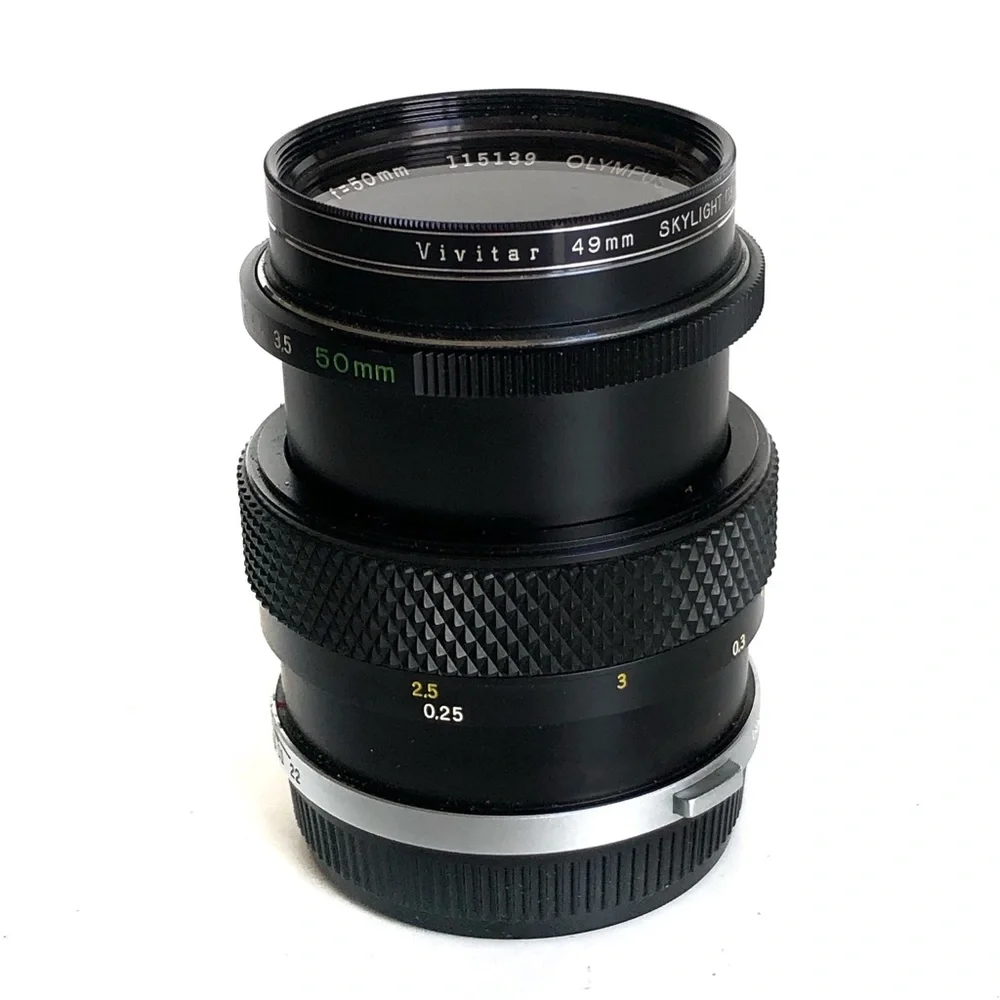 Olympus OM-System Zuiko Auto-Macro 1:3.5 f=50mm Lens Japan Great Condition